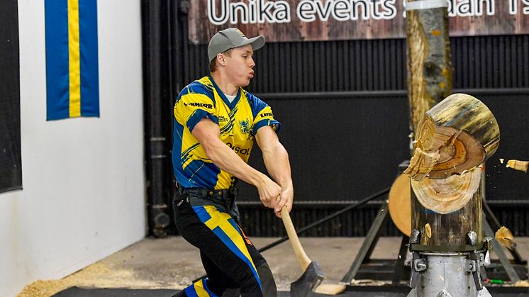 Ferry Svan på fjärde plats i STIHL TIMBERSPORTS® första virtuella europeiska mästerskap 