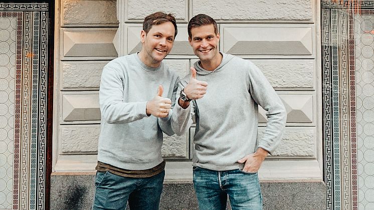 Philipp Schröder, VD 1KOMMA5° och Gunnar Jönsson, VD Cellsolar