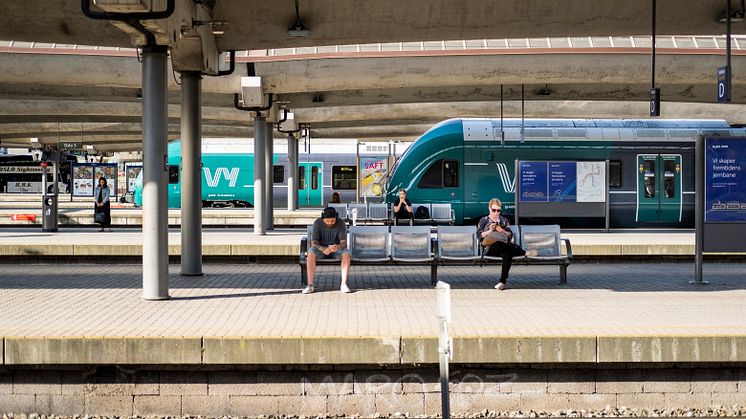 Flere velger miljøvennlige reiser med tog i Østfold/Follo