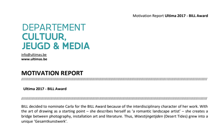 Motivation Report Ultimas 2017 - Bill-award
