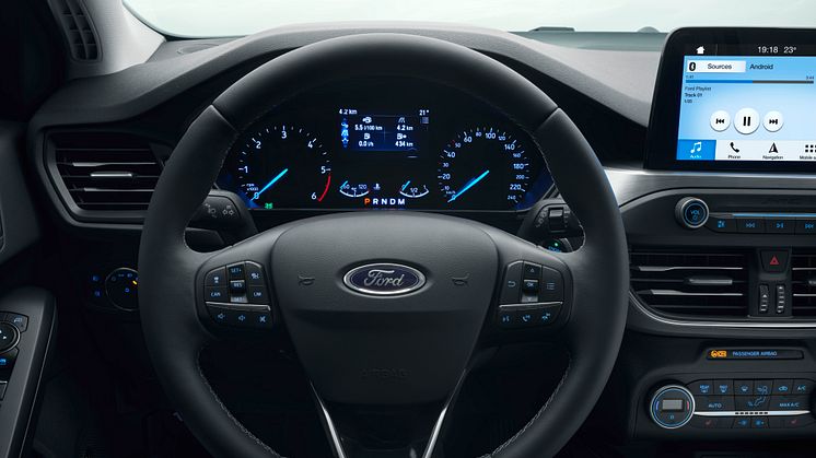 Ny Ford Focus instrumentpanel