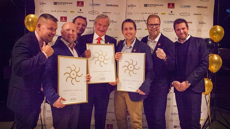 Norwegian vann tre priser under Grand Travel Awards