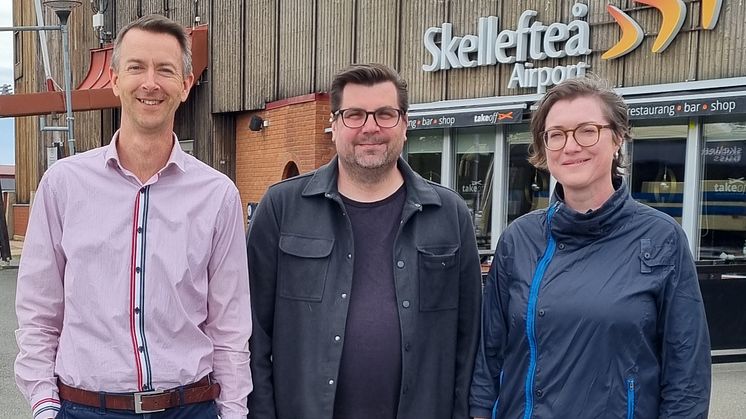 Henrik Littorin, Magnus Wiklund och Annelie Viksten på ELIS Program som drivs av Skellefteå Science City.