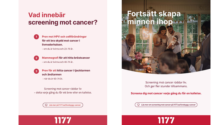 Sveriges regioner går nu ihop, tillsammans med 1177, i en gemensam informationskampanj om screening,  med uppmaningen att delta varje gång det kommer en kallelse..