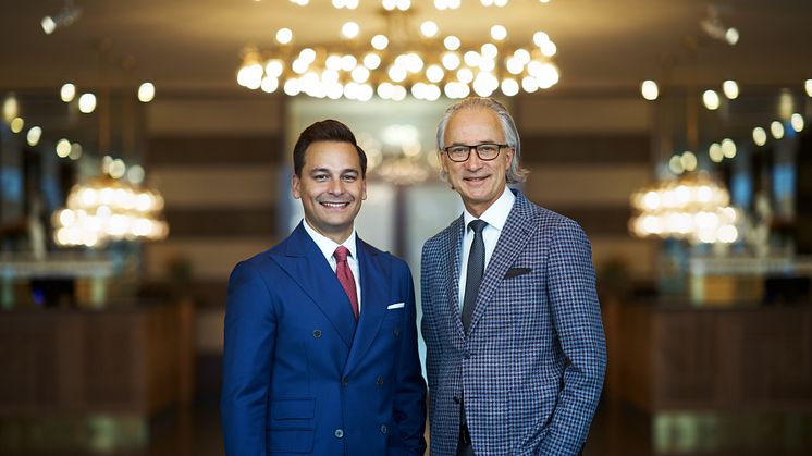 Andreas Hatzigeorgiou, vd Stockholms Handelskammare och Stefan Forsberg, konserthuschef Konserthuset Stockholm. Foto Mats Lundqvist.