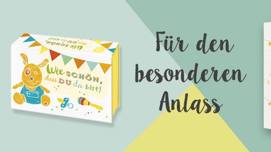 Geschenkboxen zu Hochzeit und Geburt oder Taufe - individuelle Gästebücher auf Karten