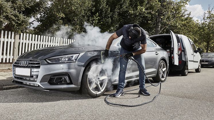 Med opkøbet af aktiemajoriteten i SteamRex går Byens Bilpleje også efter privatkunderne, der i stigende grad efterspørger mobil bilpleje. Foto: PR.