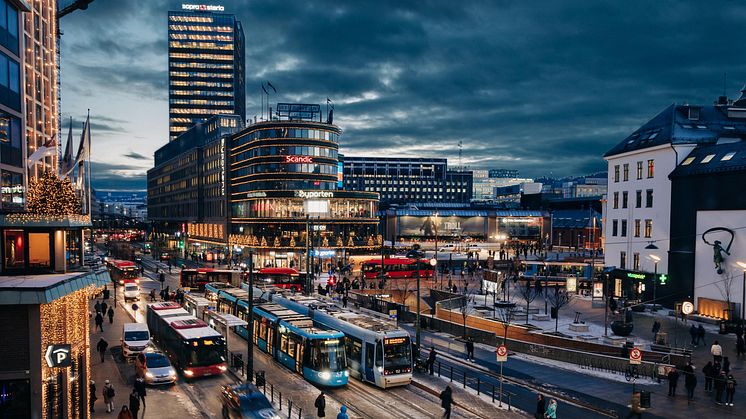 Kollektivtransporten tirsdag morgen 23. januar