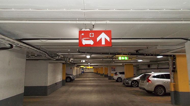 ​Stockholm, Citygaraget: Q-Park har installerat fler laddningsplatser för besökare