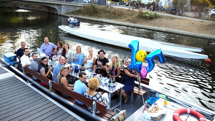 Das "Stadtschleicher"-Jubiläum wurde im Stadthafen Leipzig bei bestem Wetter gefeiert