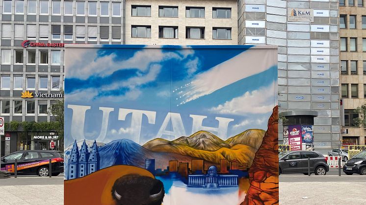 #DiscoverUtah: Joint art project by Eurowings Discover, Utah Office of Tourism and Frankfurt-based street artist Justus Becker