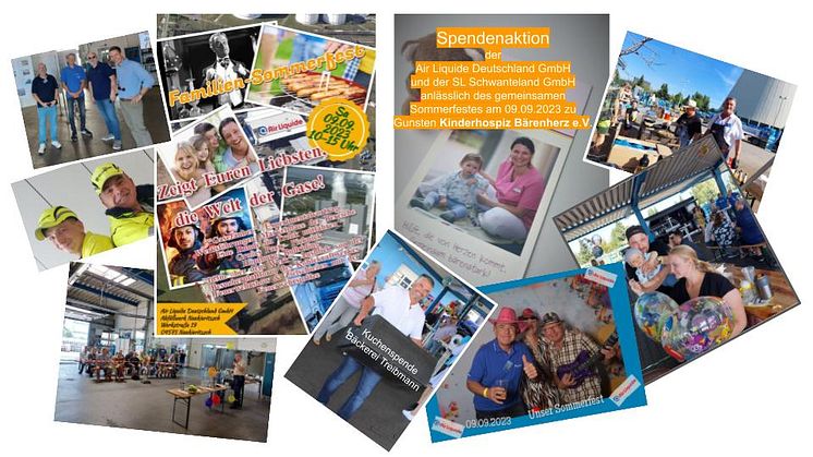 Impressionen vom Familiensommerfest mit einer Spendensammlung zugunsten des Kinderhospizes Bärenherz