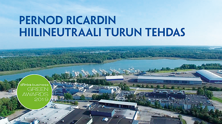 Pernod Ricard Finlandin hiilineutraali tehdas menestyi kansainvälisessä kilpailussa - Save the date 9.1.2020