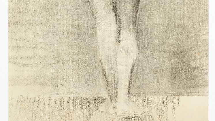 Marie Krøyer: Rygvendt kvindelig model.