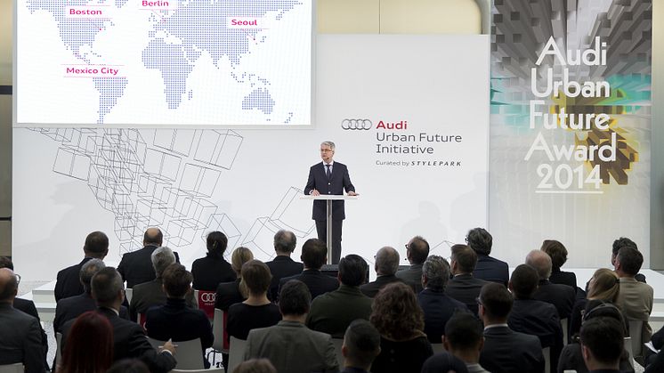 Audis topchef Rupert Stadler ved Audi Urban Future Award Ceremony 2014