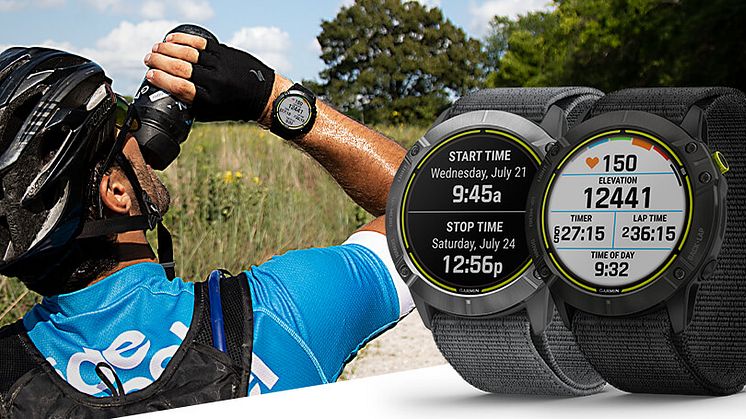 Vår smartwatch Enduro™ har uppdaterats med aktivitetsprofilen Adventure Racing