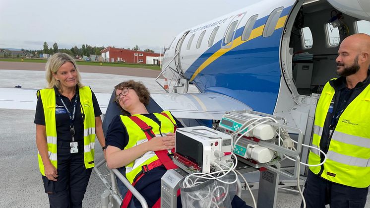 Svenskt Ambulansflyg på besök i Borlänge_01