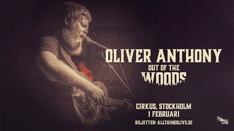 Oliver Anthony till Cirkus i Stockholm den 1 februari 2024