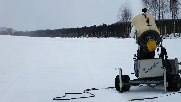 Mobila snökanoner för bättre spårkvalitet