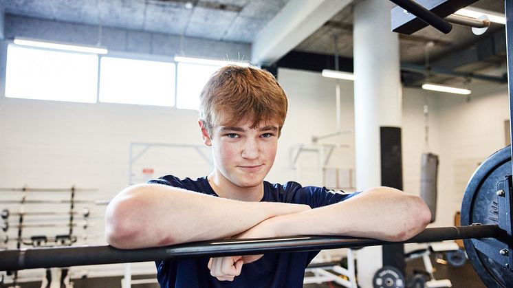 Marcus Leth cykler BMX og er på Team Danmark. På samme tid tager han også en studentereksamen på Tradium HHX // Foto: Tradium