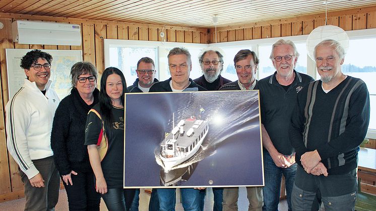 Styrelsen och marknadsgruppen fr. v. Marcus Hedenstedt, Eva Hofstrand, Linda Adamsson, Manfred Johansson, Per Nilsson, Martin Lindfors, Jan Nord, Sten-Åke ”Stenna” Holmström och Henrik Jakenberg.