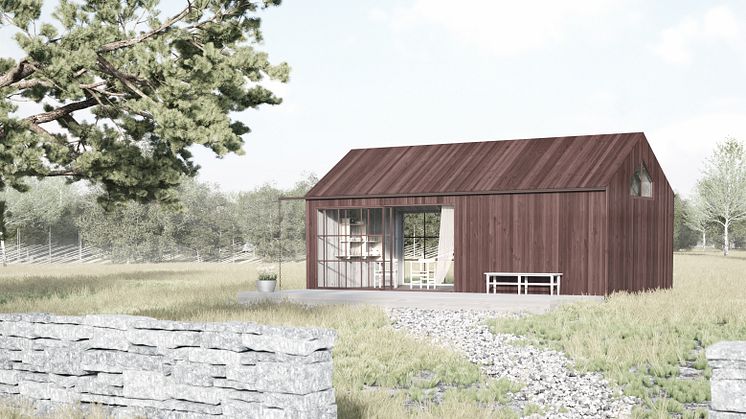 Sommarnöjen har skapat ett hus tillsammans med den gotländska möbeltillverkaren G.A.D. Det visas i sommar vid G.A.Ds outlet i vackra Västergarn söder om Visby.