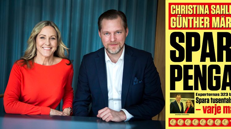 Christina Sahlberg, sparekonom på Compricer, och Günther Mårder, VD för Företagarna, har skrivit en bok ihop. 