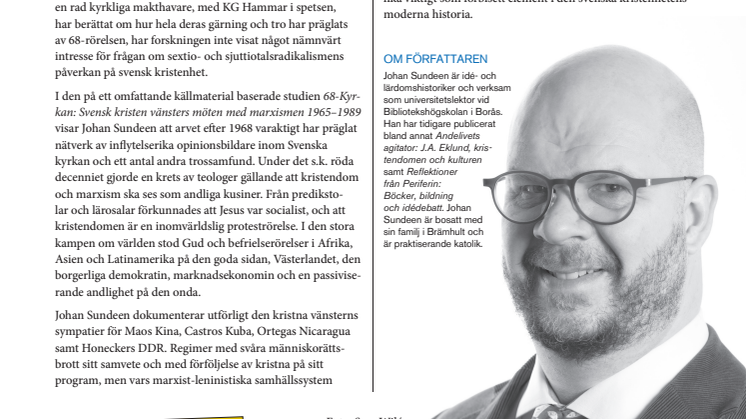 Infoblad Johan Sundeen 68-kyrkan
