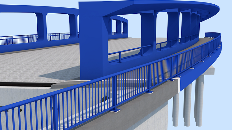 BU: Aktuell setzen die Ingenieure von AFRY Allplan Bridge bei der Planung von Brückenbauwerken mit anspruchsvoller Geometrie ein. 