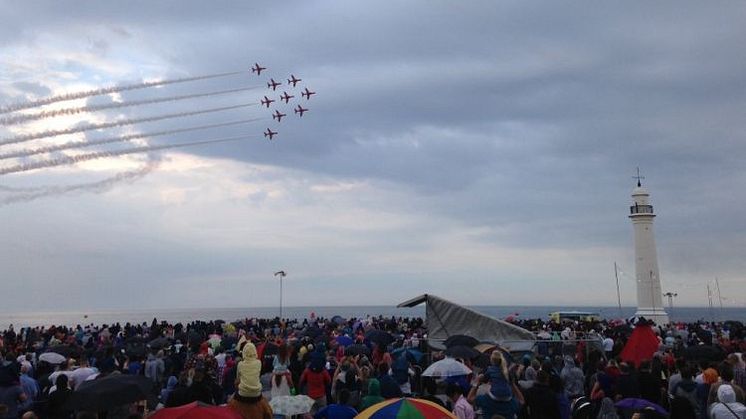 The Red Arrows at this year's Sunderland Airshow