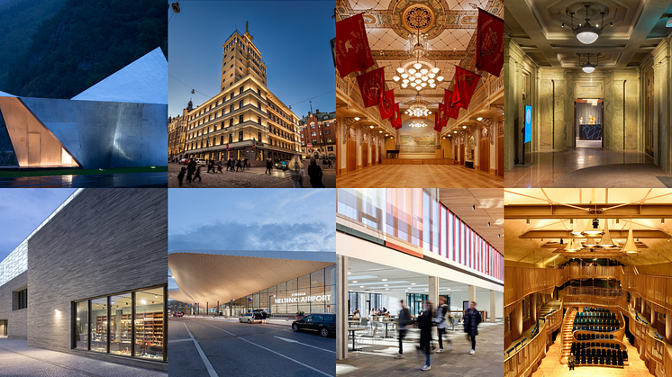 The nominees for Nordic Lighting Design Award 2024