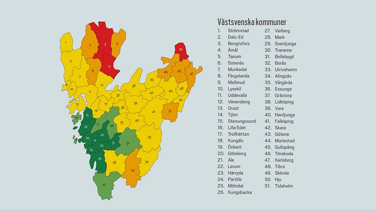 Svenska nav 2016 - Västsvenska kommuner