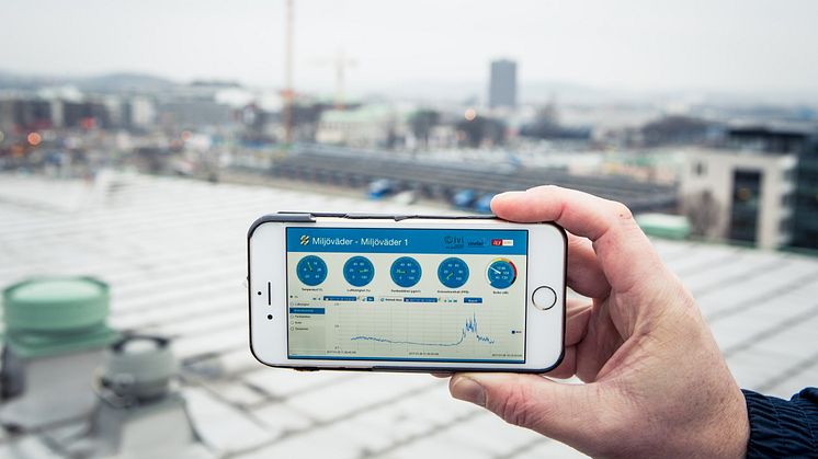 Genom att utveckla städernas luft- och vattenövervakning med hjälp av sensorer och internet of things-teknologi ska projektet LoV-IoT bidra till bättre miljö och folkhälsa. Foto: Jonas Tobin/ IVL Svenska Miljöinstitutet