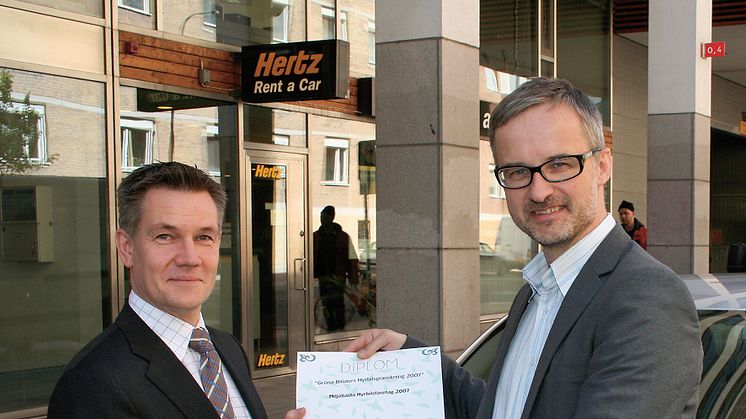 Hertz vinnare i Gröna Bilisters hyrbilsrankning 