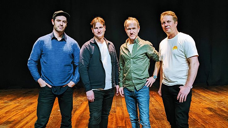 Nordic Percussion Group med Patrick Raab, Johan Bridger, David Hildebrandt och Morten Friis spelar på Lill-lördag på Palladium 13 september. Foto: Nicklas Raab