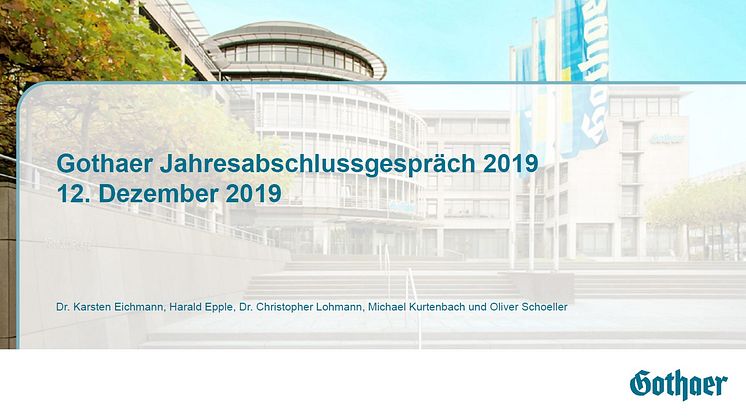 Gothaer geht mit erfolgreicher Bilanz 2019 ins Jubiläumsjahr