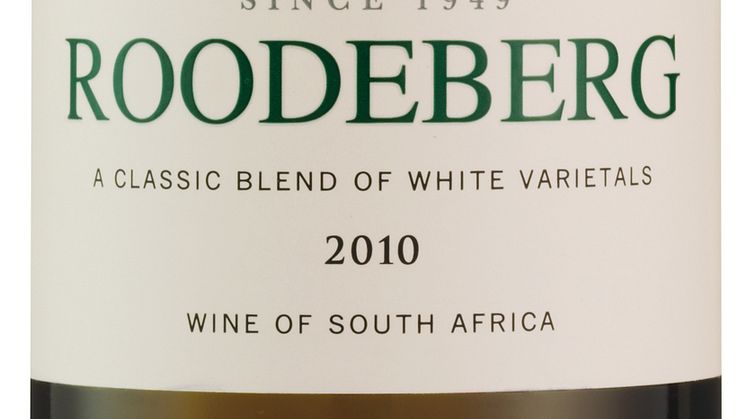 Ny årgång - Roodeberg White 2010