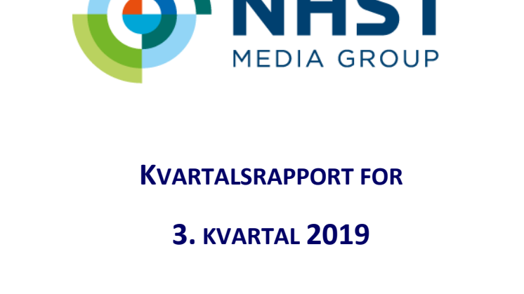 NHST Media Group Kvartalsrapport 3. kvartal 2019