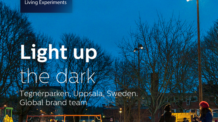 Light up the dark Tegnérparken, Uppsala, Sweden. 