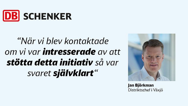 Jan Björkman, Distriktschef i Växjö, DB Schenker