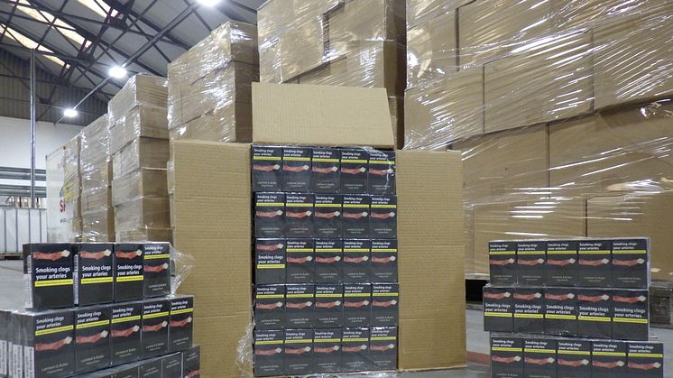 Cigarettes seized at Belfast Port 