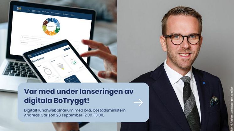 Nytt digitalt projektverktyg för säkra och trygga livsmiljöer - inbjudan till lunchwebbinarium