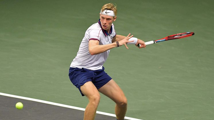 Denis Shapovalov at the quarter final at Stockholm Open 2021