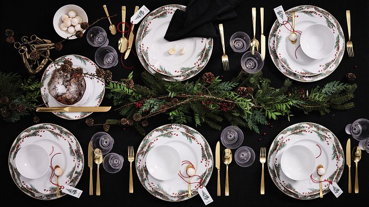 Festlich gedeckter Tisch: Weihnachtskollektion Yule von Rosenthal