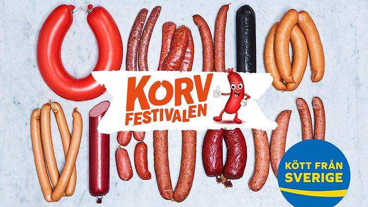 ​Ursprungsmärkningen Kött från Sverige, som gör det enkelt att välja svenskproducerad korv, är stolt sponsor till Korvfestivalen 2020.