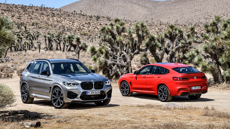 BMW:ltä huipputehokkaat M-versiot X3- ja X4-malleista