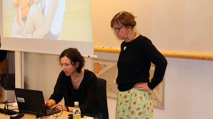 Charlotta Isaksson och Elisabet Björquist deltog i en inspirationsdag för personal som möter barn och unga med funktionsnedsättningar.