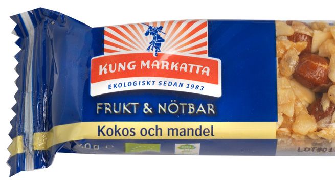 Kung Markatta sponsrar med med ekologiska frukt- och nötbars på 4good event!