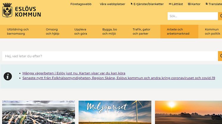 Eslöv har Sveriges bästa kommunwebb