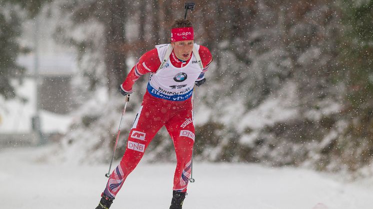 Lars Helge Birkeland går dagens stafett